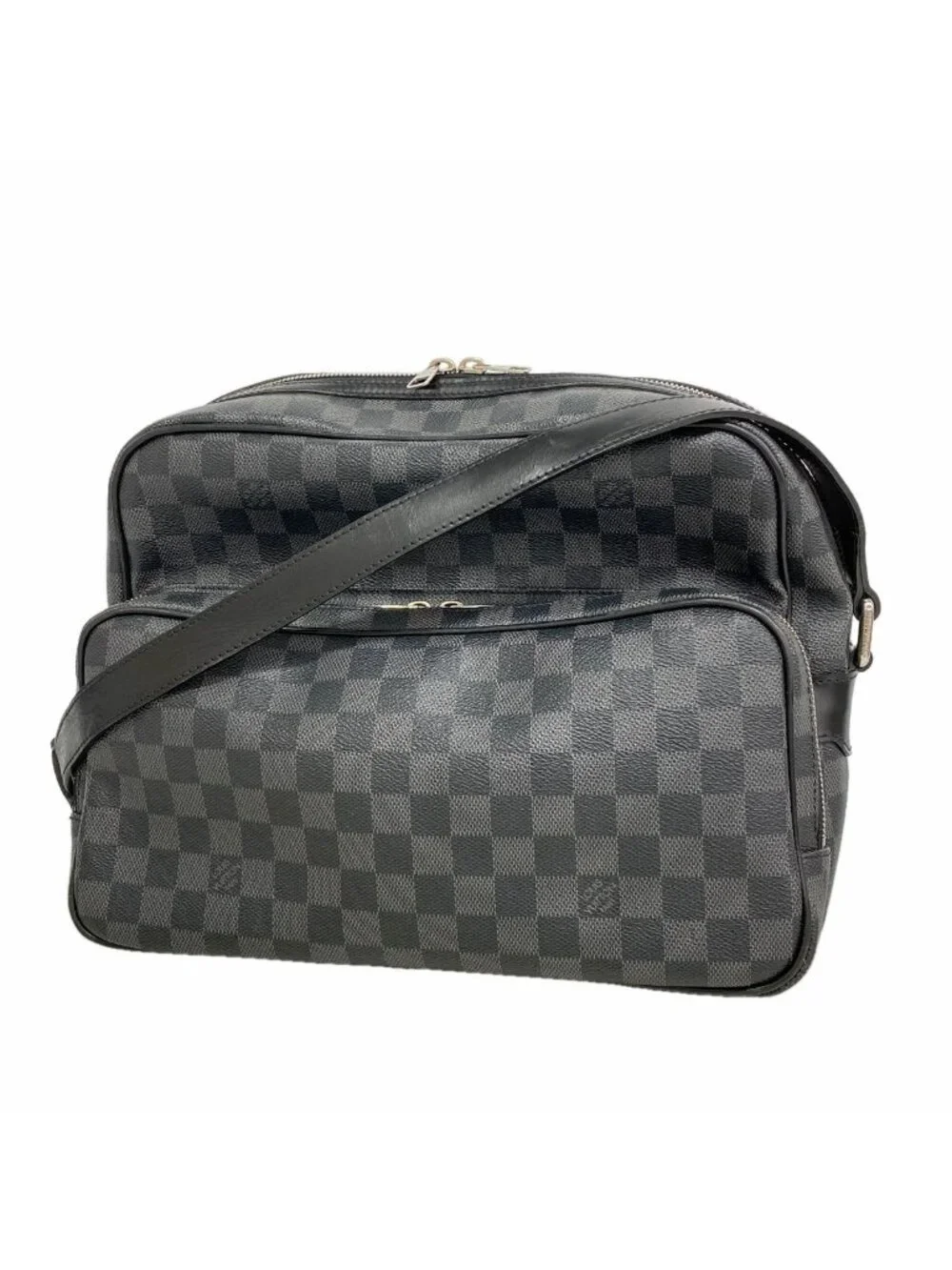 Louis Vuitton Shoulder Bag Damier Graphite Io Black Gray